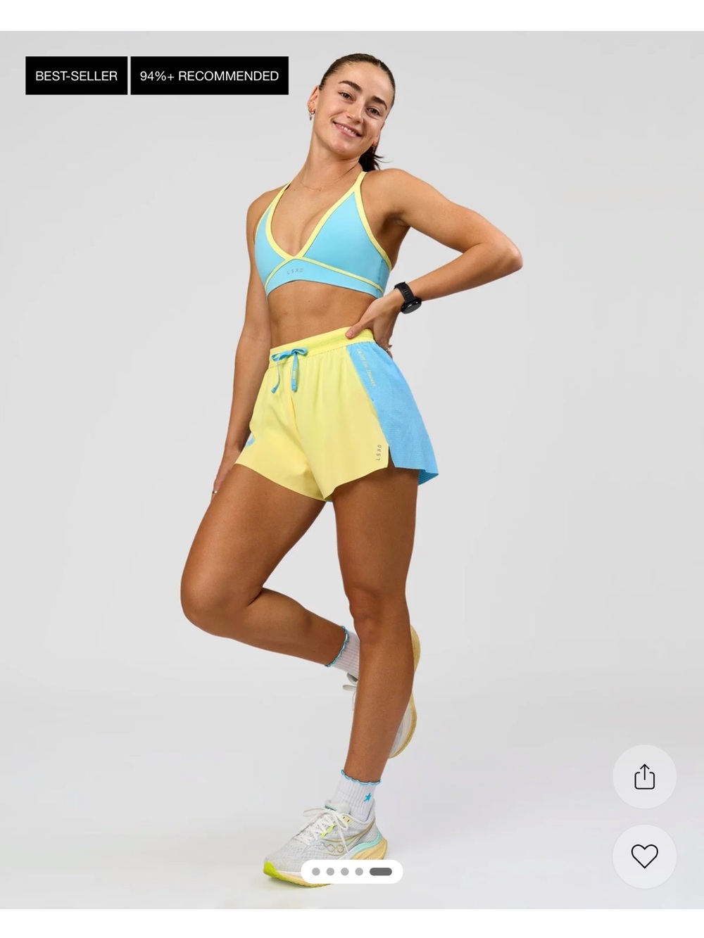 LSKD Accelerate 3" High-Rise Running Shorts - Picture 7 of 10